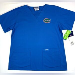 NWT LANDAU Florida Gators Scrub Top Medium Collegiate Medical Workwear Nurse NEW